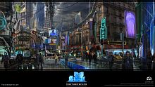 ios, card battle, 3d, card, sap phat hanh, fractured skyline, tuyet dep, cyberpunk, the bai
