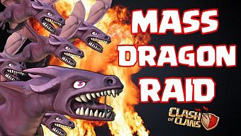 clash of clans, dragon, supercell, huong dan, guide, tips, trick, rong, mass dragon raid