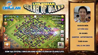 clash of clans, coc, onclan, live stream, full valkyrie