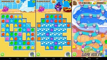 android, google play, tai game mien phi, tai game free, match 3, download game mien phi, paradise bay, splish splash saga, match-three