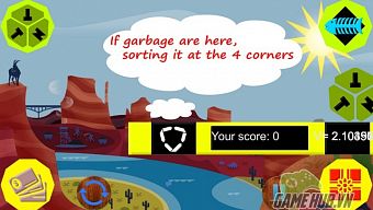 android, mini game, game casual, game don gian, thong diep, game phan xa, garbage sorting, môi trường