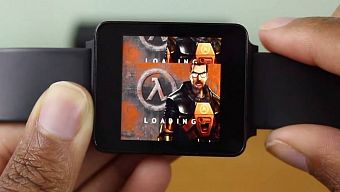 game fps, game ban sung, đồng hồ thông minh, lg watch, android wear, smartwatch, half-life, half-life smartwatch, android smartwatch, dave bennett, gordon freeman, sdlash3d, g watch