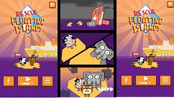 mini game, game casual, pha dao, funny, do hoa 2d, andoid, ngo nginh, rescue floating islands, yiyis studio