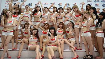 game mobile, gmo, chinajoy, showgirl, chinajoy 2015, showgirls china joy 2015, showgirl 2015, showgirls