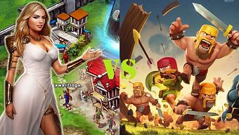 clash of clans, android, ios, supercell, game of war, game mobile 2015, game of war fire age, machine zone, clash of clans vs game of war, top iphone game, top grossing chart, top bxh doanh thu game