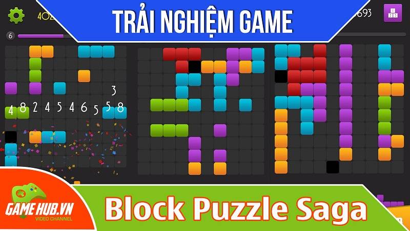 Block Puzzle Saga - Game Việt dạng xếp hình Tetris