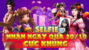 sự kiện, event, game mobile, gamehub, nph gamota, 20-10, tin game mobile, ngày phụ nữ, selfie nhận quà khủng