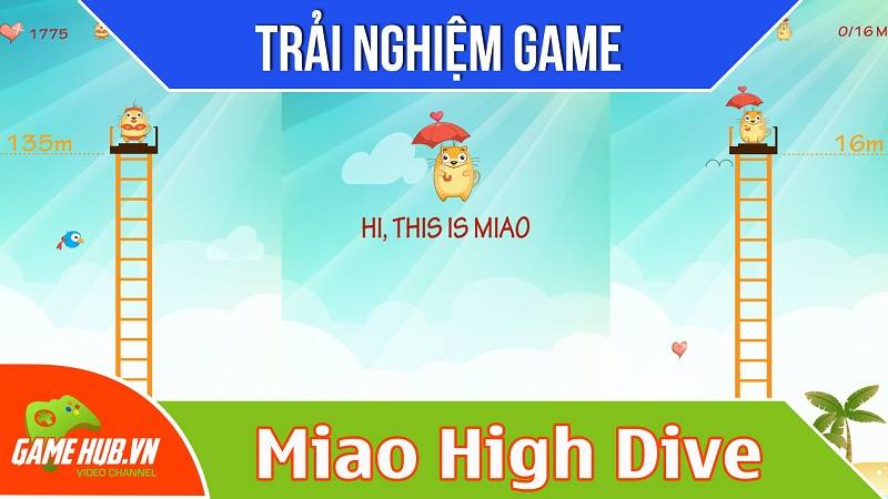 [Bluebird games] Miao High Dive - Game mèo thi nhảy thang - iOS/Android