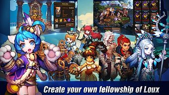 rpg, gmo, mmo, game ios, game android, light: fellowship of loux