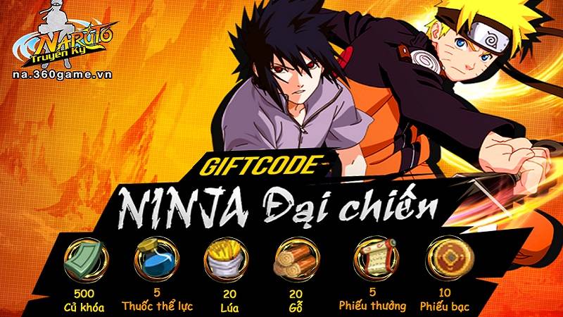 Naruto Truyền Kỳ - Giftcode