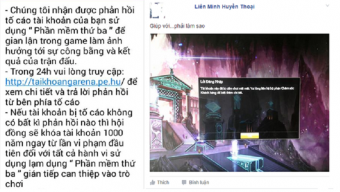 gamehub, lien minh huyen thoai, lmht, gamer 360, cong dong game thu, khoa tai khoan, bi khoa tai khoan game, mod skin, bi khoa tai khoan vinh vien, chi 20 trieu de cuu tai khoan, cuu tai khoan cho nguoi yeu, acc bi khoa, game thu lien minh huyen thoai, hinh phat khi gian lan trong lien minh huyen thoai, su dung phan mem thu 3 trong game