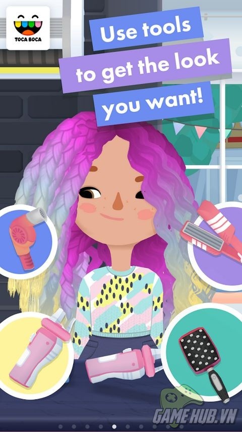 Toca Hair Salon 3 - Trở thành nhà tạo mẫu tóc cho Game Mobile hàng độc