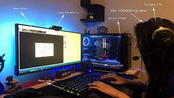 góc chơi game, góc máy game thủ, rich kid, rich kids, trào lưu rich kid, con nhà giàu, game thủ theo trào lưu rich kid, góc game khủng, góc gaming trăm triệu