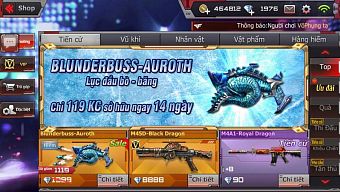 android, ios, sự kiện, game bắn súng, esports, game fps mobile, crossfire legends, thanos, cfl, esporst, blunderbuss auroth, lục đầu bò, sự kiện online giờ vàng, thanos box, barrett-transformers