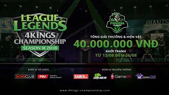 lmhb, liên minh huyền thoại, pandora 4kings, pandora 4kings championship, pandora gaming center