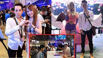 streamer, nam blue, streamer nam blue, nam streamer nam blue, fan xếp hàng xin chữ ký nam blue, nam blue ký tặng fan, thailand gameshow 2018, nam blue tại thailand gameshow 2018, thailand gameshow 2018 - faceboo gaming