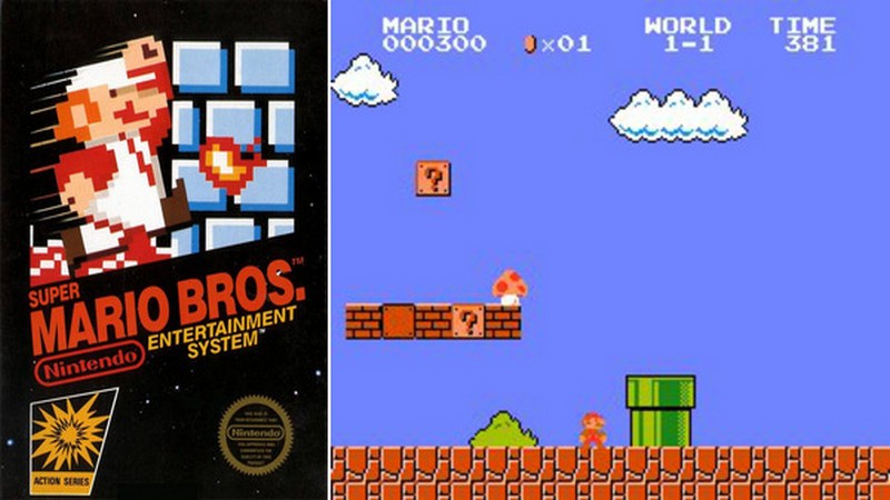 nes, nintendo, super mario bros, dien tu bon nut, dien tu 4 nut, nes game