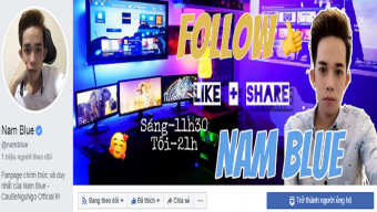 streamer, facebook gaming, streamer việt, nam blue, phan thanh nam, streamer nam blue, nam streamer nam blue, ota network, nam blue đạt 1 triệu follower