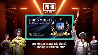 PUBG Mobile chiến thắng giải thưởng quốc tế Sensor Tower APAC Awards