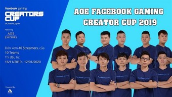 đế chế, aoe, esports, game thủ pro, streamer, tuyển thủ chuyên nghiệp, cộng đồng đế chế, game esports, facebook gaming, creator, clan aoe, aoe facebook gaming creators cup 2019