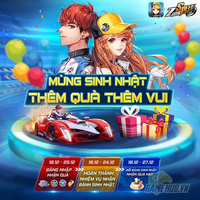 ZingSpeed Mobile bạo tay chi quà cho Racer Việt vào ngày game tròn 01 tuổi