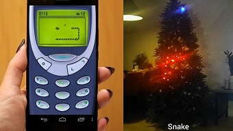 game mobile, game thủ, nokia, giáng sinh, snake game, điện thoại nokia, rắn săn mồi, cay thong noel, game mobile 2020