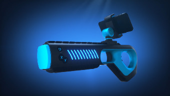 pewdiepie, resident evil 3, arkade blaster, blaster, bộ điều khiển chuyển động 360 độ