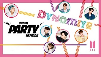 k-pop, bts, fortnite, dynamite, party royale