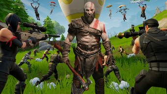 kratos, fortnite, thần chiến tranh, playstation store, chương 2