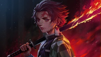 manga, anime, demon slayer, nhật luân kiếm, zenitsu, inosuke, kyojuro, tanjiro, demon slayer kiếm đen, nhật luân kiếm màu đen, tanjiro kiếm đen