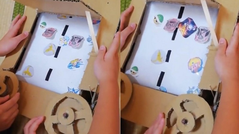 cách làm máy chơi game bằng giấy