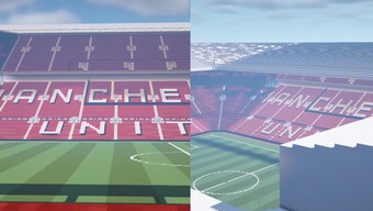 minecraft, manchester united, kynhongzippro, sân vận động, svđ, sân vận động old trafford