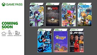 xbox game pass, palworld, persona 3 reload, go mecha ball, those who remain, turnip boy robs a bank, f1 23, brotato