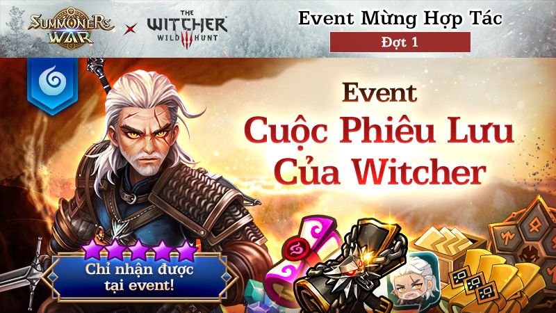 summoners war, summoners war x the witcher, tai summoners war, huong dan summoners war, cong dong summoners war, summoners war download